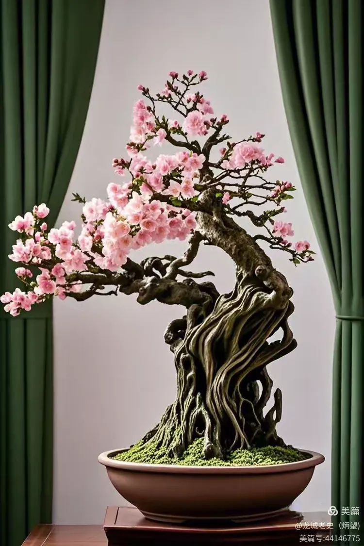 梅桩盆景,将梅花的神韵与盆景艺术的精巧融合,于咫尺盆盎间展现自然之